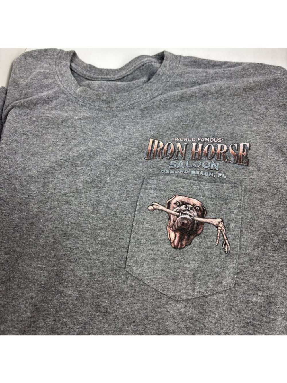 Iron Horse Saloon / Ormond Beach, FL Gray T-Shirt Sz XL - Picture 2 of 2